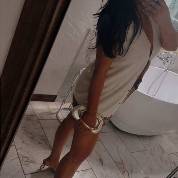 Vintage white sweater vest - Picture 3 of 8